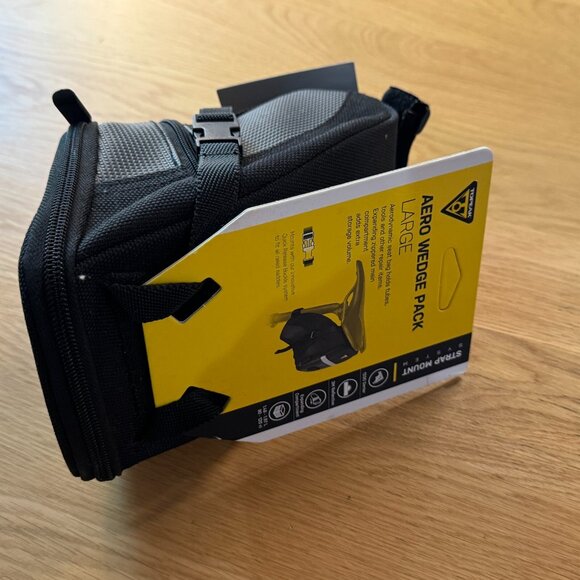 Topeak Aero Wedge Pack Bicycle Bag with Strap Mount, Large, Black - Picture 5 of 12